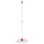 Kleeneze KL087799EU7 Deep Clean Mop - with Refill Head, Super Absorbent Microfiber Scrubbing Heads, Non-Scratch For Hard Floors, Tile/Laminate/Wood, Floor Scrubber Pad, Extendable Telescopic Handle