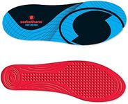 Sorbothane Full Strike Insoles, 38-40 (UK 5-6.5), Shock Absorbing Shoe Soles for Football Boots, Running, or Walking, Impact Reducing Footbeds for Plantar Fasciitis, Heel Support, and Arch Pain