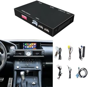 Wireless CarPlay Android Auto Decoder Retrofit Kits Compatible with Lexus RC for Small Touchpad from 2014-2020, Supprot Mirror Link, Navigation, Back-up Camera, USB Stick Playback