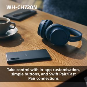 Sony WH-CH720N Wireless Headphones – Noise Cancelling, Black