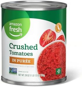 Amazon Fresh, Crushed Canned Tomatoes in Purée, 28 Oz (Previously Happy Belly, Packaging May Vary)