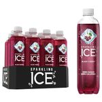 Sparkling Ice Black Cherry Flavoured Sparkling Water with Zero Sugar and Zero Calories, 503 ml (Pack of 12)