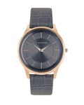 Giordano Formal Analog Watch for Men's Elegant Dial Style Water Resistant Casual Watch Round Shape with Metal Case Leather Belt Wrist Watch for Men - -GD4101