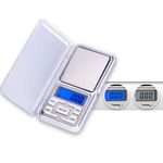 FreshDcart Digital Pocket Weight Scale Jewellery Weighing Chemical Mini Machine With Auto Calibration, Tare Full Capacity, Operational Temp 10-30 Degree ( 200 /0.01 G, Silver