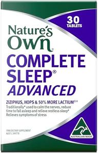 Nature's Own Complete Sleep Advanced for Stress Relief Tablets 60 - With Ziziphus, Hops, & Lactium - Traditionally used to Calm Nerves, Reduce Sleeplessness & Time Taken to Fall Asleep