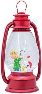 Charlie Lanterne décorative pour sapin de Noël à LED Marron et Snoopy