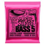 Ernie Ball 2824 Super Slinky 5-String Nickel Wound Bass Set (40-125)