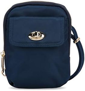 Travelon Women's Travelon Anti-theft Tailored Crossbody Phone Pouch Cross Body Bag, Sapphire, One Size UK