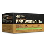 Optimum Nutrition (ON) Gold Standard Pre-Workout- 142.5g/15 single serve packs (Green Apple Flavor), For Energy, Focus, Power, Endurance & Performance