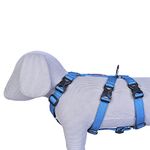 Pets Like Dog Double H Harness with Collar Clips Sky Blue(Medium)