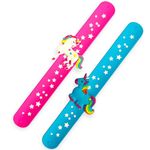 Tera13 slap bracelet for kids unicorn bracelet for girls Unicorn Slap Bracelets Silicone Wristbands Favors bracelet for girls Slap Bands Flip Bracelet Wristbands for Children (pack of 2 piece)