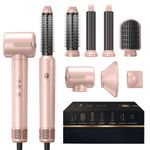 Yitrust Hair Blow Dryer Brush 7 in One Hot Air Multistyler Air 110000 RPM Thermal Brush Automatic Rotating Wrap Hair Styler Wrap Ionic Curling Iron with Diffuser Detachable Rechargeable Styling Tools