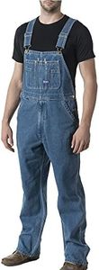 Walls mens Big Smith Stonewashed Bib overalls and coveralls workwear apparel, Stone Washed, 40W x 32L US