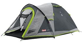 Coleman Darwin 3+ Waterproof Portable Camping Tent with Spacious Porch Tent - for Outdoors, Picnic, Hiking,3000Mm Water Coulmn (Grey)