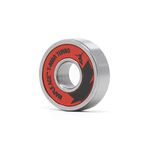 Maple ACE608-RS (6 Balls) Skateboard, Inline Roller Skate, Scooter 8 Bearings Red Rubber Sealed Plus Spacers (8 Pack) 608 RS