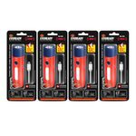 Eveready Siren DL102 Rechargeable Torch with 100 Decibels (dBA) Personal Safety Alarm - for Women, Kids & Elderly | 1W Torch, 1W Sidelight, Flasher, Keychain, USB Type B Fast Charging | Pack of 4