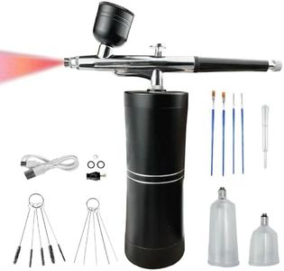 Airbrush kit,Airbrush for Nails,Airbrush Cordless Rechargeable 3-Speed Adjustable air Pressure Settings,High Pressure Airbrush for Nails Art, Painting, Cake Decor, Cookie, Mode, Makeup, Barber