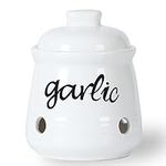 Garlic Keeper with Lid, Ceramic Min