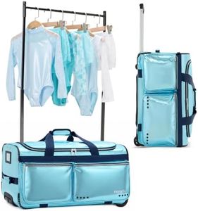 Fanwoli 28" Dance Bag with Garment Rack, Waterproof Competition Duffel