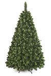 DWA CHRISTMAS TREE New Boxed Traditional Forest Green Luxury TREE (Young Pine, 220 cm)