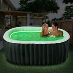 2 Person Inflatable Hot Tub with LE
