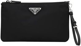 Prada Black Tessuto Nylon Pouch Cas