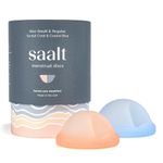 Saalt Menstrual Disc Duo – Reusable Period Disc for 12-Hour Protection – BPA & Latex Free – Easy Removal – Soft, Flexible, and Comfortable