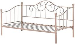 South Shore Lily Rose Twin Metal Daybed (39"), Pink Blush