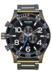 Nixon 51-30 Chrono. 100m Water Resistant Men’s Watch (XL 51mm Watch Face/ 25mm Stainless Steel Band), Black Sunray/Surplus, One Size, 51-30 Chrono