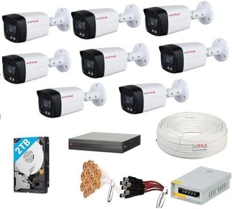 CP Plus 5MP Guard+ Colour Vision in Night 8 Camera Combo Kit with (8Ch DVR, 8 Outdoor Bullete Cameras, 2 TB HDD, Power Supply, 90Mtr Cable and Connectors)