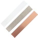 Anode Set-1 Pc 1 X 6 X 0.04 Inch Pure Nickel Anode Sheet, 1 Pc 1 X 6 X 0.04 Inch Copper Anode Sheet and 1 X 6 X 0.04 Inch Zinc Anode Sheet, for Plating and Electroplating