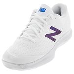 New Balance Men's FuelCell 996 V4 Hard Court Tennis Shoe, White/Blue, 12.5 UK