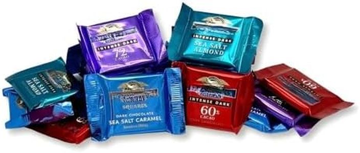 Dark Chocolate Assortment Squares Candy, Individually Wrapped - 25 lb (Approx. 1,125 pieces)