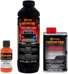 Custom Coat Safety Orange 1 Quart Urethane Spray-On Truck Bed Liner Kit - Easy Mixing, Just Shake, Shoot - Professional Durable Textured Protective Coating, Prevent Stop Rust - Car, Auto Equipment