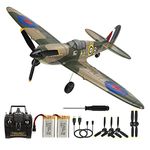 RC Plane Spitfire Fighter 2.4Ghz 4CH Remote Control Aircraft Ready to Fly for Adults Kids Airplane Radio Controlled Plane with Xpilot Stabilization System 761-12