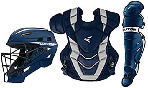 Easton Gametime Catcher's Box Set, Gametime Catcher ADT Box Set RD/SL, 8065169, Navy, Adult
