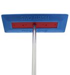 SnoBum – Snow Remover for Cars and Trucks – 28 to 48 Inch Snow Brush with Foam Head and Compact 3 Piece Handle – Made in The USA, Push-Broom Design – No-Scratch Snow Removal – 1 Pack