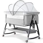 Bedside Crib, 3 in 1 Bassinet with 