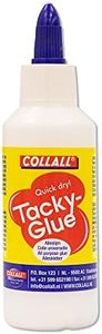 CollAll Tacky Glue - Perfect for Arts, Crafts & DIY - PVA Based, Flexible & Strong Bond - Adults & Kids Use - for Paper, Cardboard, Wood, Ceramics & More (100ml)