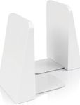 Whitewashed Wood Desktop Bookends-Sturdy Book Holders for Heavy Books - Fancy Modern Decorative Book Accessories to Hold Books Firmly on Bookshelf