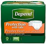Depend Adult Briefs, Diaper Style, 
