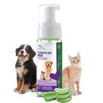 Natural Remedies Fresh Me Up Mild Waterless Foam Cleanser Dry Shampoo for Dogs, Cats and Pups of All Breeds, Moisturizer & Conditioner, Daily Use, Lick Safe, Natural and Safe, 140 ml (Pack of 1)