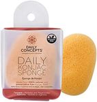 Daily Concepts Daily Konjac Sponge Tumeric to Regenerate and Hydrate Your Facial Skin,Soft and Gentle Texture Suitable for All Skin Types 23g