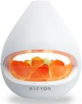 Alcyon Himalayan Salt Lamp Diffuser - Calm & Soothing Illumination with Ultrasonic Vibrations - Fusion of Two Worlds - Runtime Approx-6 Hours - Glow & Grace of The Salt Lamp - Color White - 160 ml