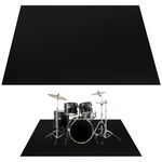 Anjetan Drum Rug, Drum Mat, 3.9Ft x 5.2Ft Electrical Drum Carpet Soundproof Rug Pads Drum Accessories for Electric Drums Jazz Drum Set, Gift for Drummers, Drum Accessories.