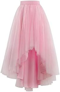 Jupon Femme Rétro Style année 50 Vintage en Tulle Audrey Hepburn Rockabilly Petticoat Tutu Rose
