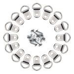 Comdox D Ring Picture Hangers 100-Pack Pro Quality Heavy Duty Picture Hooks with Screws, Picture Frame Hardware