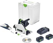 Festool 577677 Cordless Plunge-Cut Track Saw TSC 55 18V 5.0 Ah KEBI-F-Plus