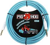 Pig Hog PCH20DB 1/4" to 1/4" Daphne Blue Guitar Instrument Cable, 20 Feet