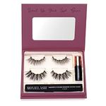 MoxieLash - Essentials Kit Vol 3 - Mini Liquid Magnetic Eyeliner, Two Sets of Premium Magnetic Lashes and Eyeliner Remover Swabs - Wifey and Sexy Lash Sets - Up to 60 Wears - No Glue & Mess Free